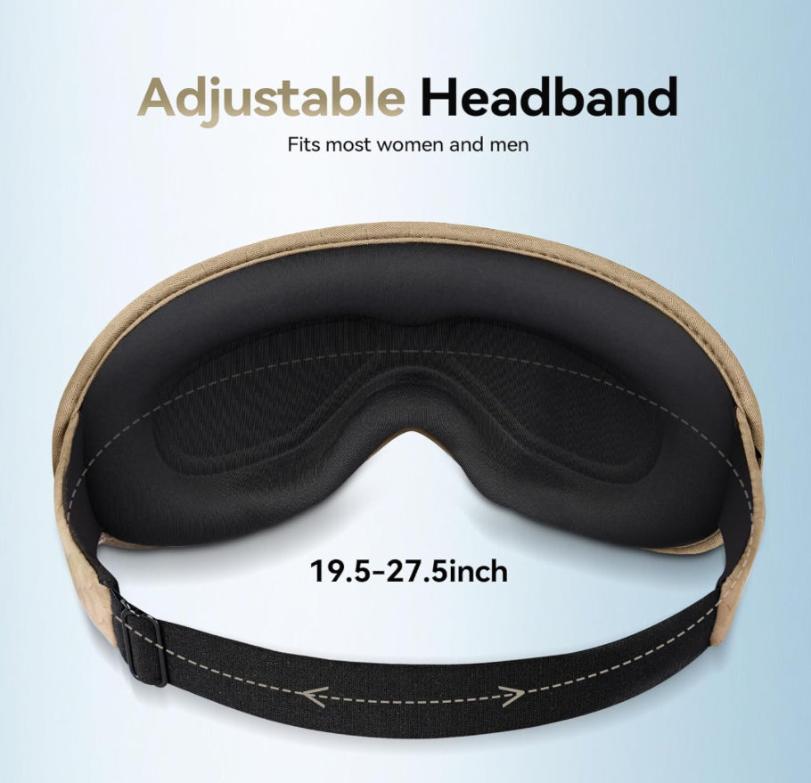 Weighted Eye Mask - Calming Sleep Support (Earthy Brown)