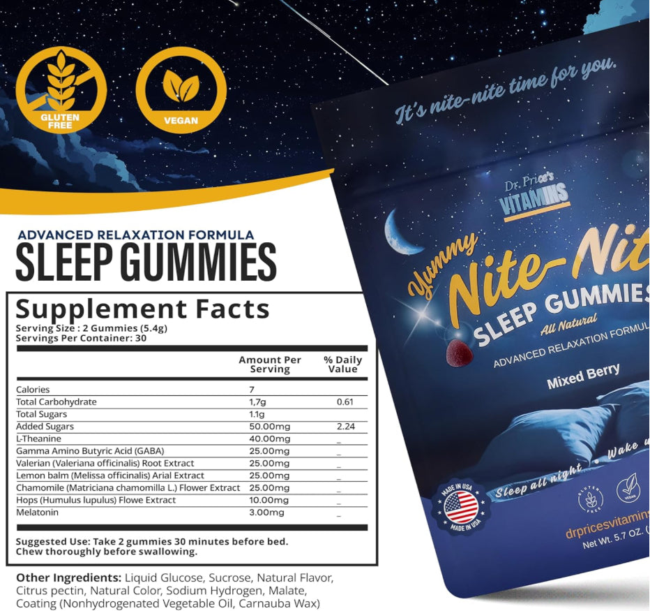 Dr. Price's Sleep Gummies - 3mg Melatonin (60 ct)