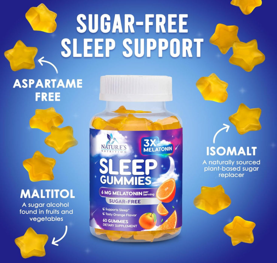Extra Strength Sleep Gummies - 6mg Melatonin (60 ct)
