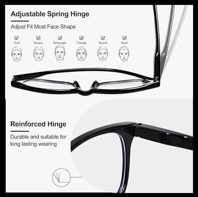 Everyday Blue Light Glasses - Spring Hinge Comfort