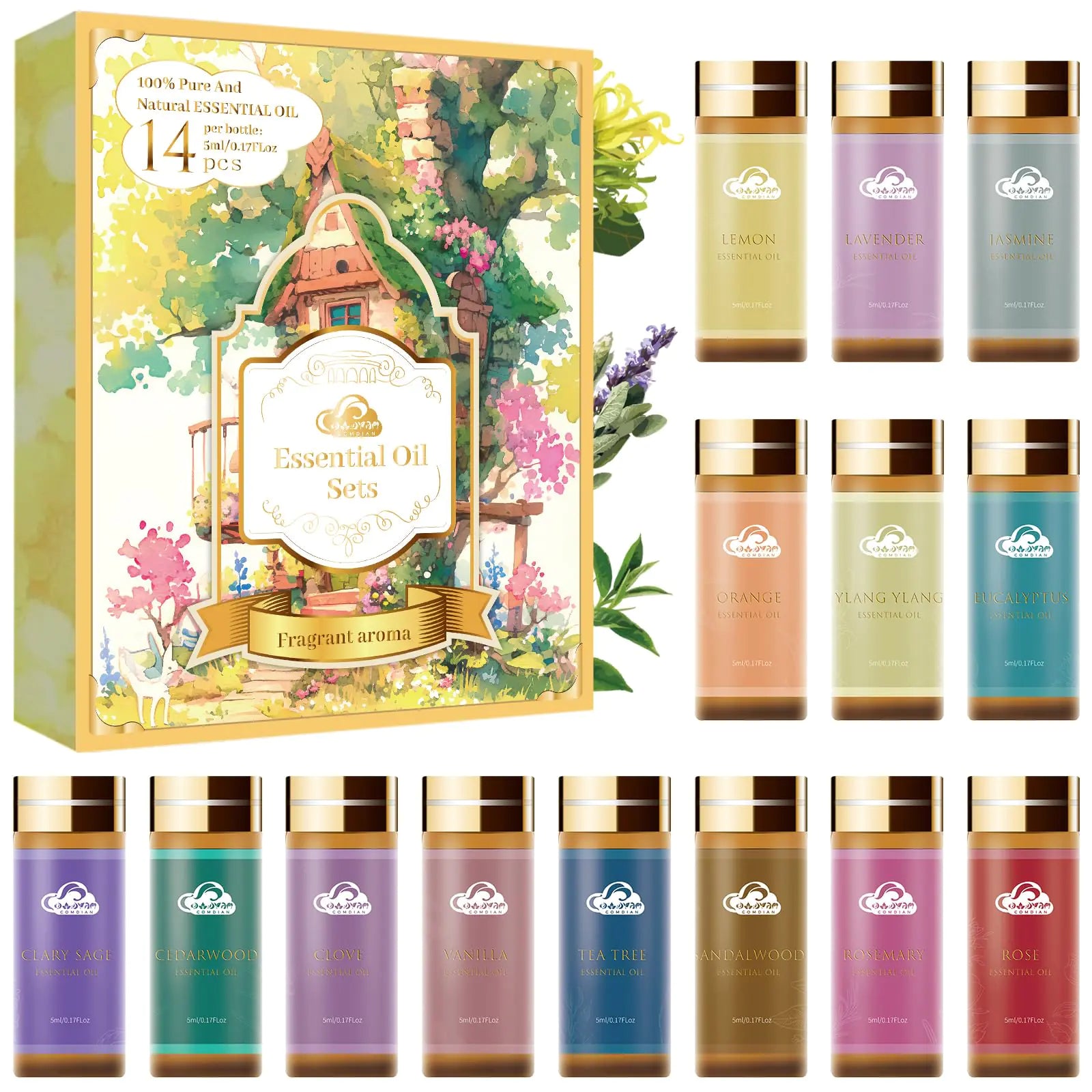 Complete 14-Piece Essential Oil Set - Botanical Blends